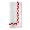Bodrum Linens Chains Red Napkin