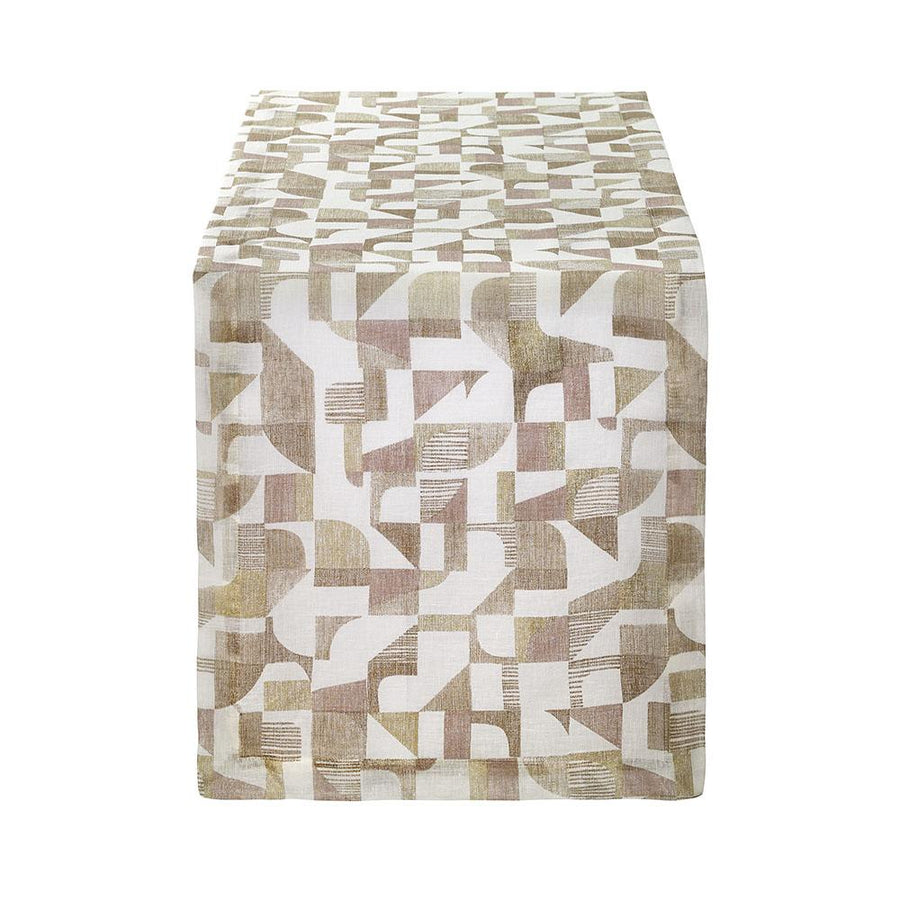 Bodrum Linens Geo Gold Runner