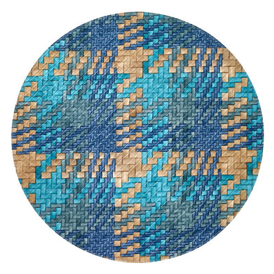 Bodrum Linens Nantucket Blue Turquoise Placemat