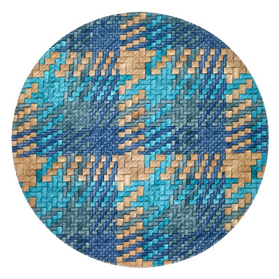 Bodrum Linens Nantucket Blue Turquoise Placemat