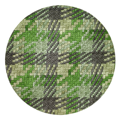 Bodrum Linens Nantucket Green Grey Placemat