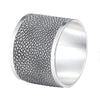 Bodrum Linens Stingray Gray Napkin Ring