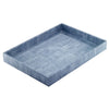 Bodrum Linens Luster Ice Blue Rectangular Tray