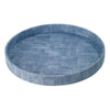 Bodrum Linens Luster Ice Blue Round Tray