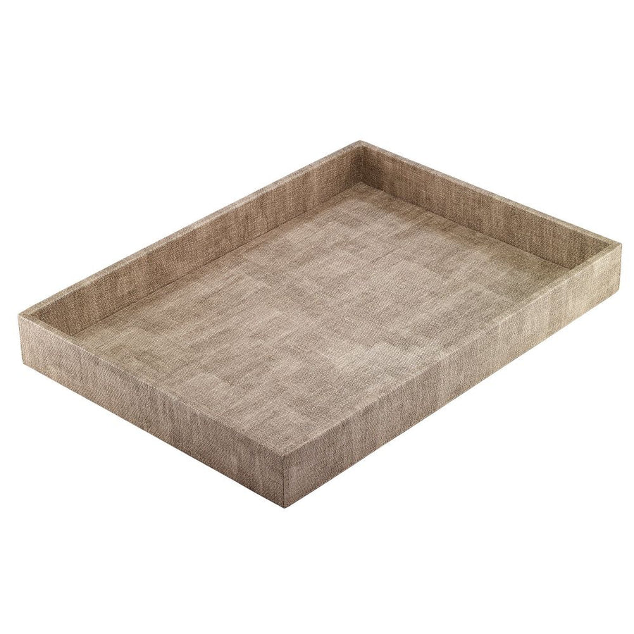 Bodrum Linens Luster Sand Rectangular Tray