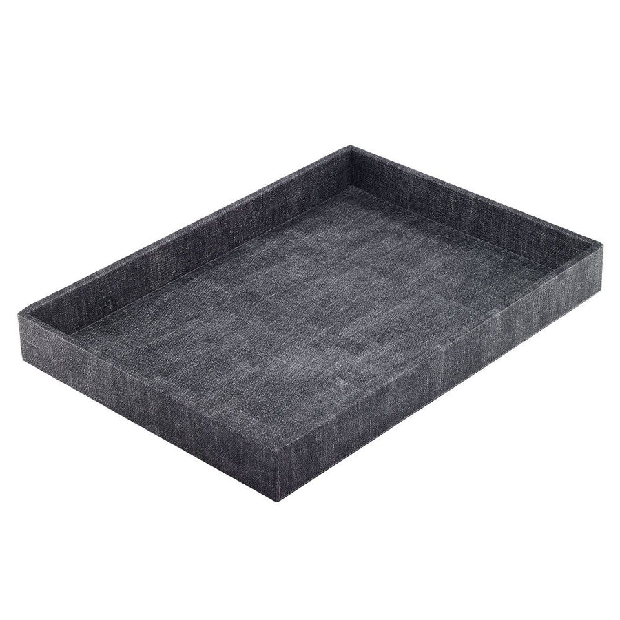 Bodrum Linens Luster Smoke Rectangular Tray