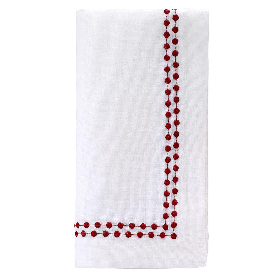 Bodrum Linens Pearls Ruby Napkin