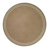 Bodrum Linens Tobacco Cream Placemat