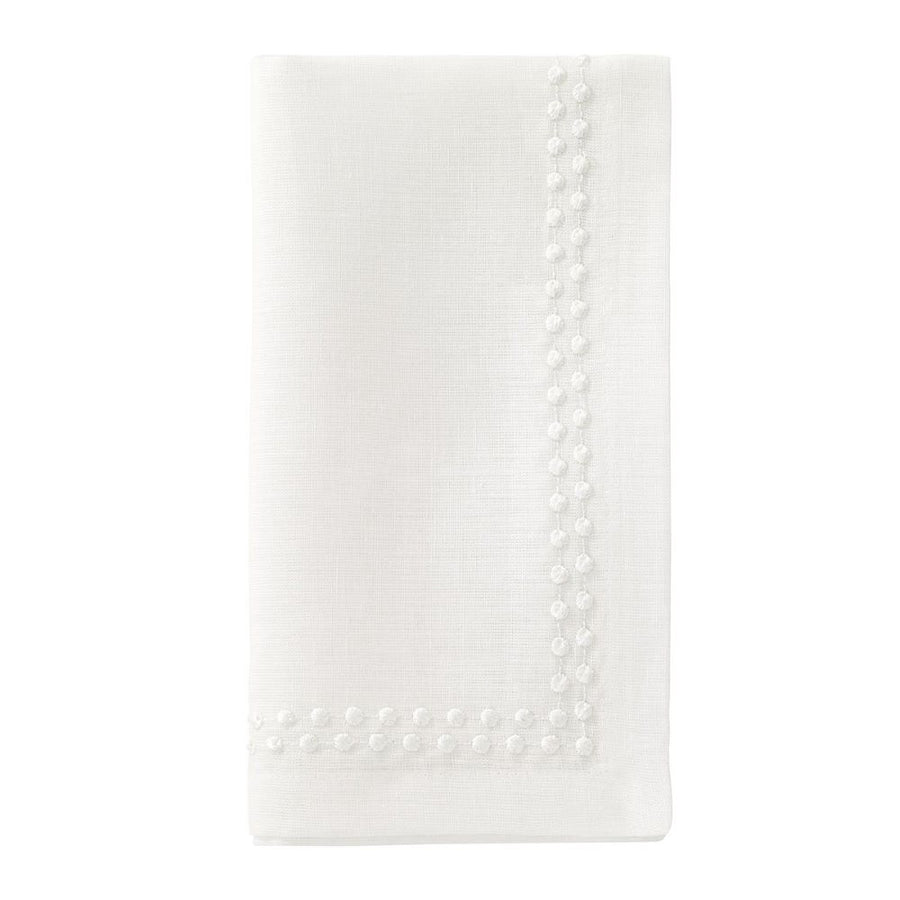 Bodrum Linens Pearls White Napkin