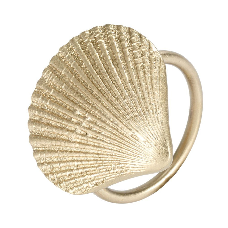 Bodrum Linens Shell Gold Napkin Ring