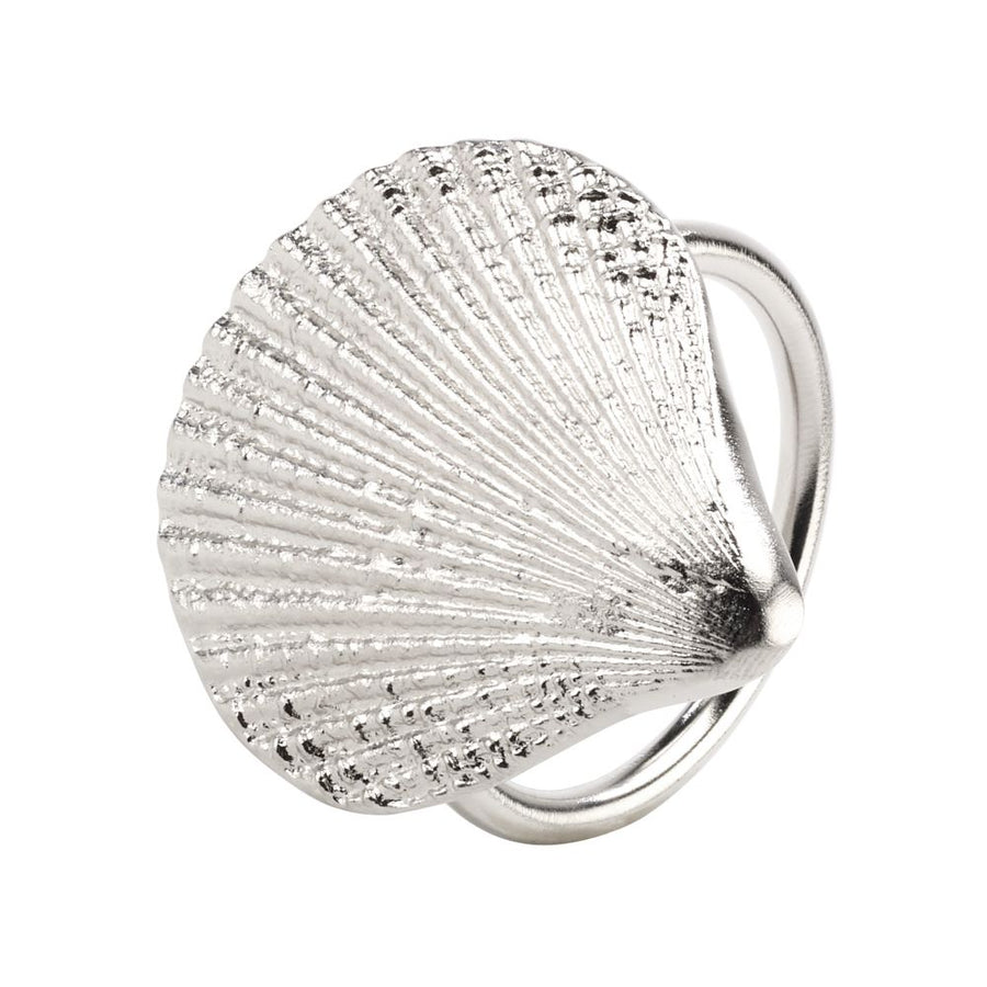 Bodrum Linens Shell Silver Napkin Ring