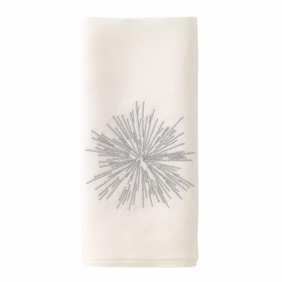 Bodrum Linens Starburst Silver Napkin