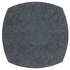Charcoal elliptic placemat set of four, featuring a textured stingray design for elegant table settings.