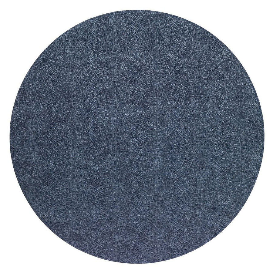 Bodrum Linens Stringray Navy Round Placemat