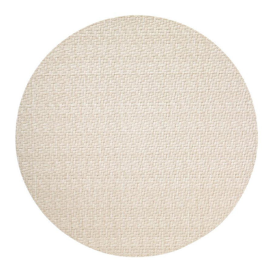 Bodrum Linens Wicker Cream Round Placemat