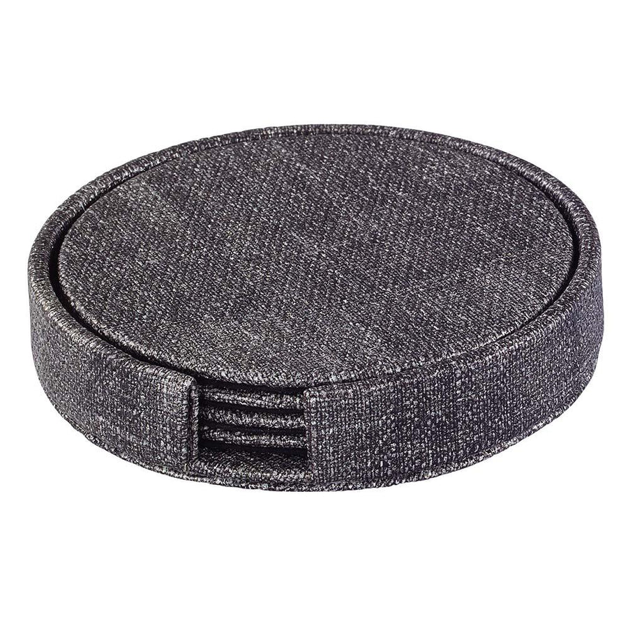 Bodrum Linens Luster Smoke Coaster Set