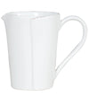 Vietri Lastra White Pitcher Cup