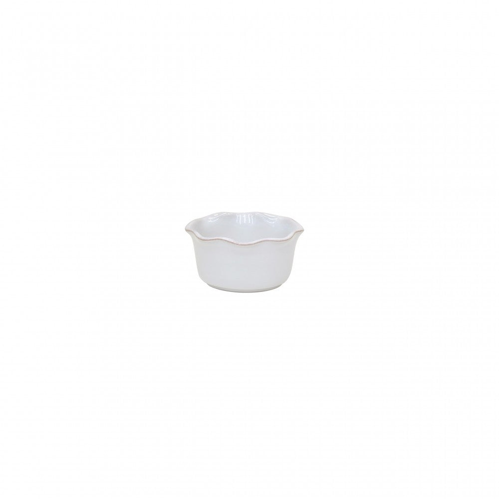 Casafina Cook & Host White Ruffled Oval Ramekin