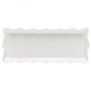 Casafina Cook & Host White Ruffled Rectangular Tray
