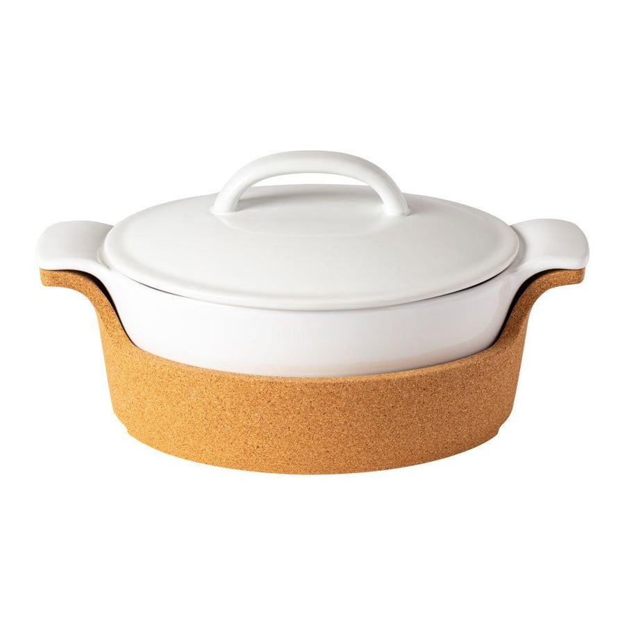 Casafina Ensemble White Oval Covered Casserole