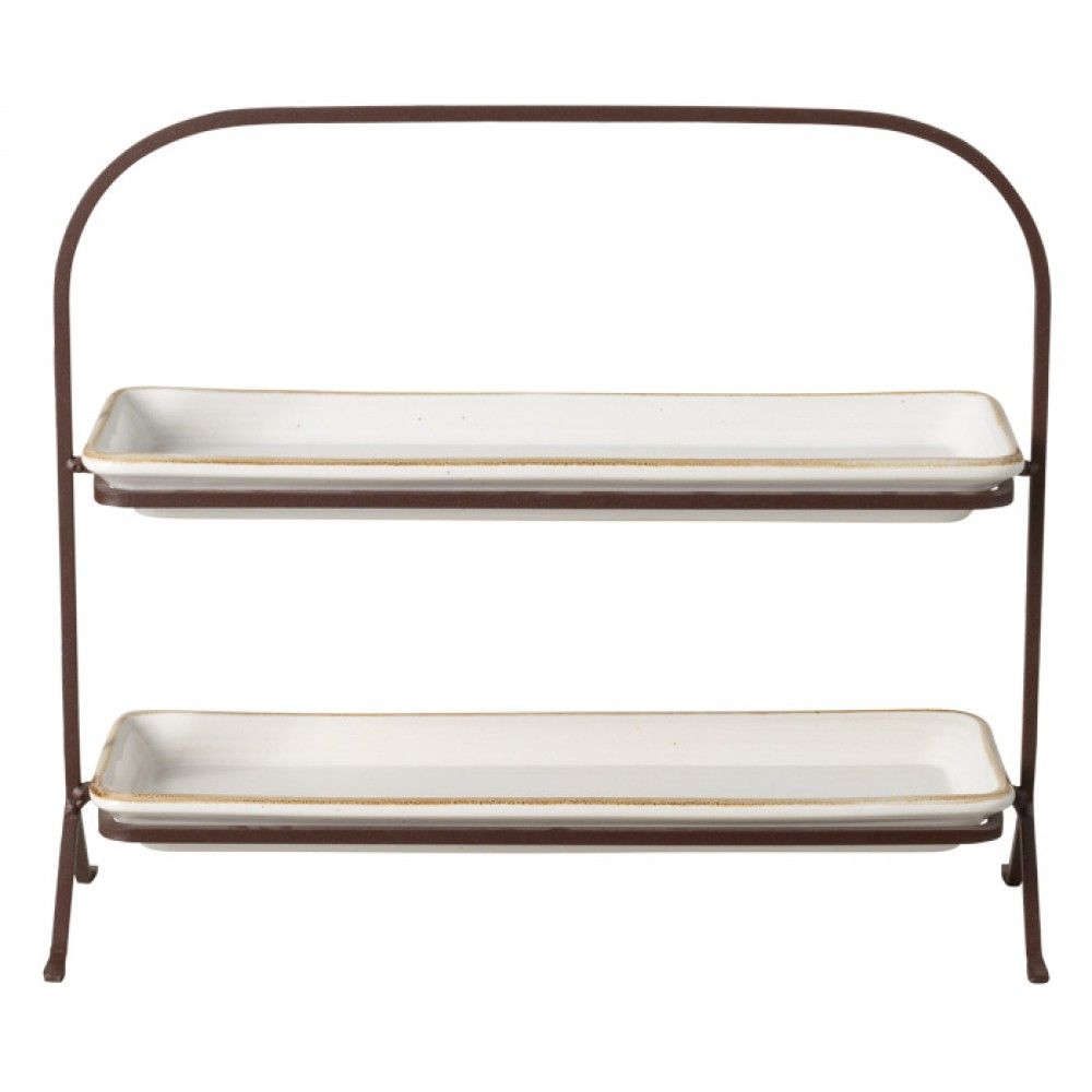 Casafina Sardegna White Tiered Stand Set