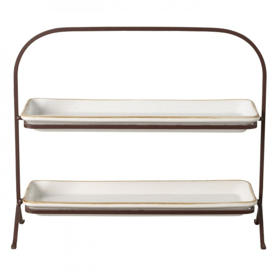 Casafina Sardegna White Tiered Stand Set