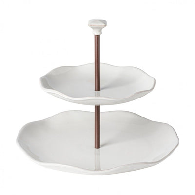 Casafina Cook & Host White 2 Tiered Server