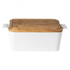 Casafina Ensemble Bread Box with Oak Lid