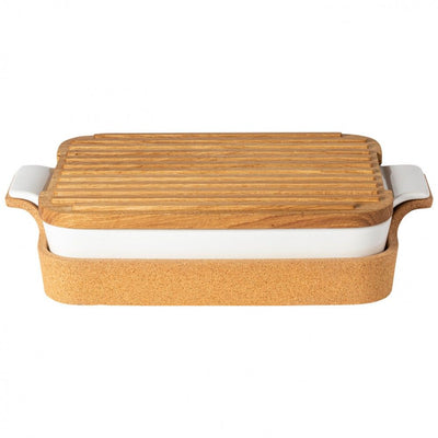 Casafina Ensemble Rectangular Baker with Cutting Board Lid