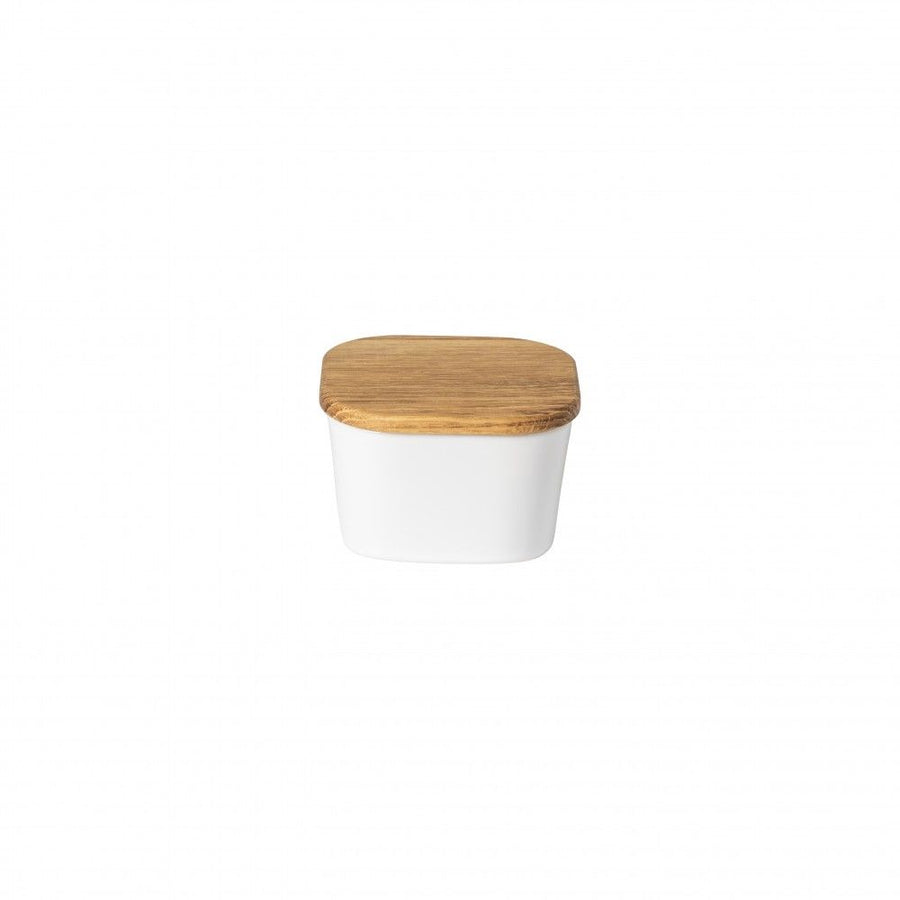Casafina Ensemble Salt Cellar with Oak Lid