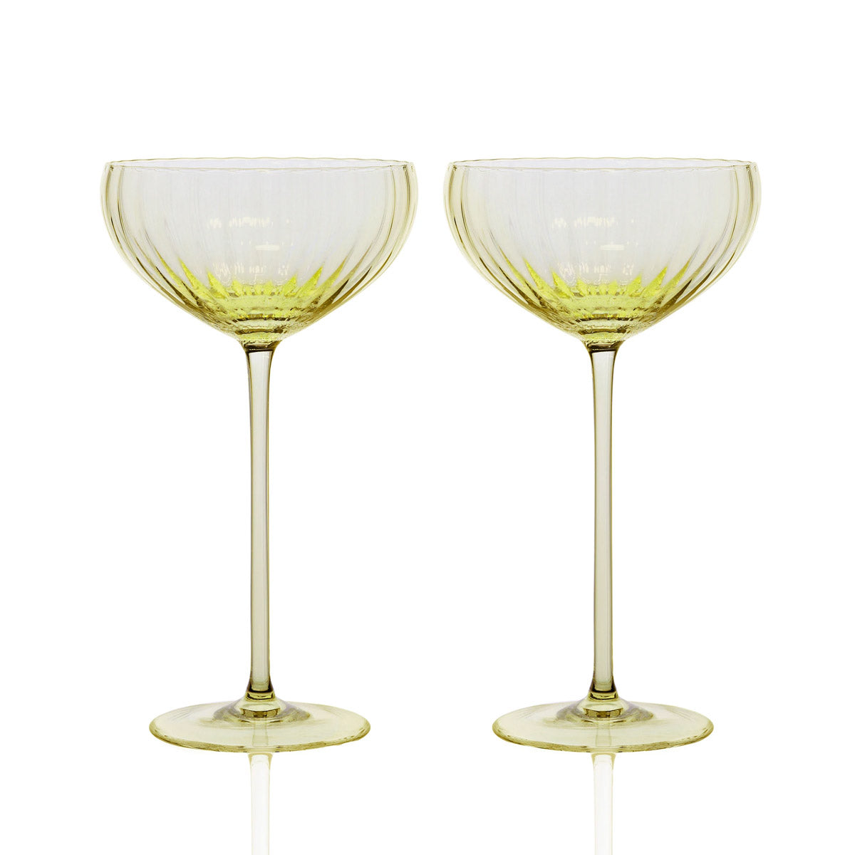 Caskata Quinn Clear Martini Glasses Set of 2
