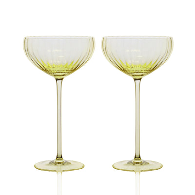 Caskata Quinn Martini Glass - Ocean