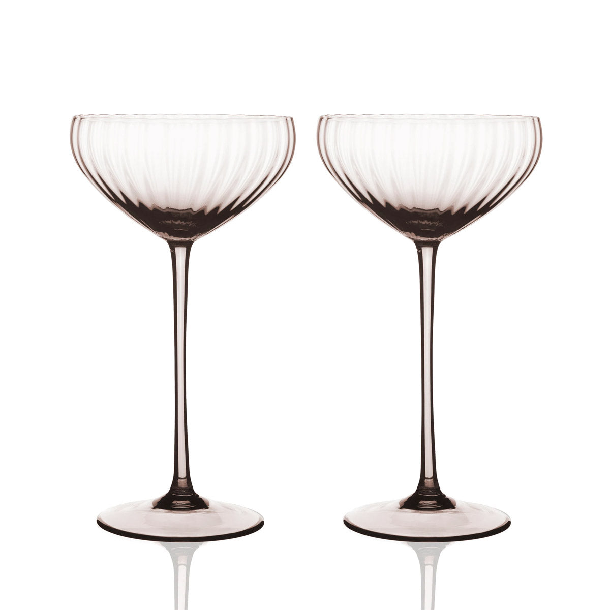 Caskata Quinn Citrine Martini Glasses, Set of 2