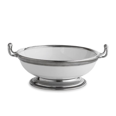 Arte Italica Tuscan Medium Footed Bowl with Handles
