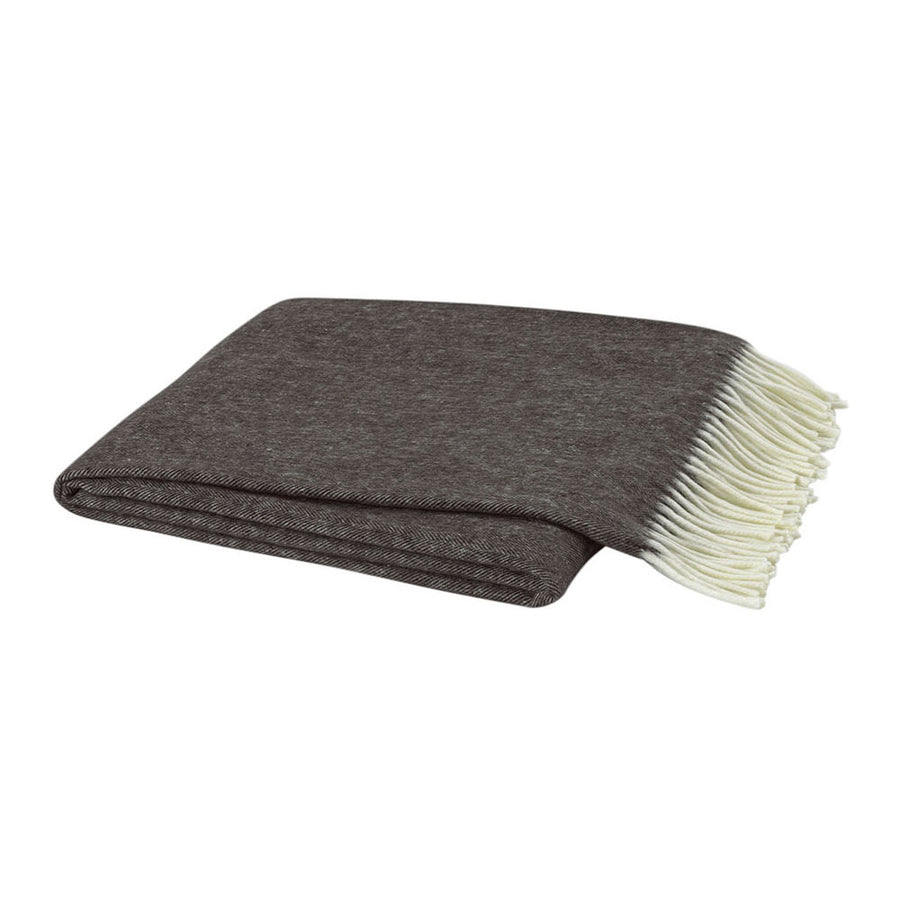 Lands Downunder Chestnut Brown Italian Herringbone Throw