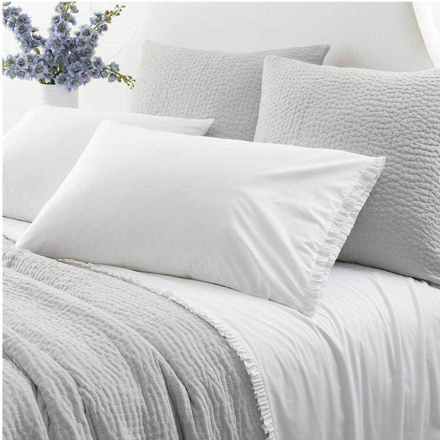 Pine Cone Hill Classic Ruffle White Sheet Set