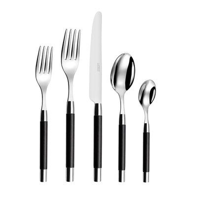 Capdeco Conty Black Wood Place Setting