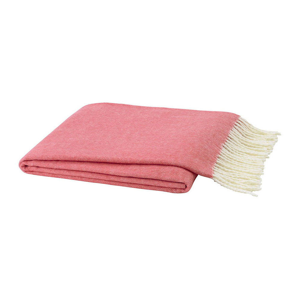 Lands Downunder Coral Italian Herringbone Throw