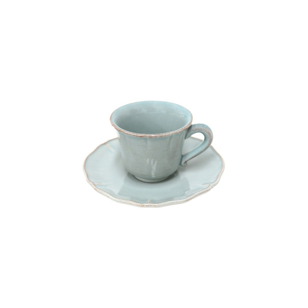 Costa Nova Alentejo Turquoise Espresso Cup & Saucer