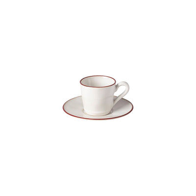 Costa Nova Beja Red Espresso Cup & Saucer