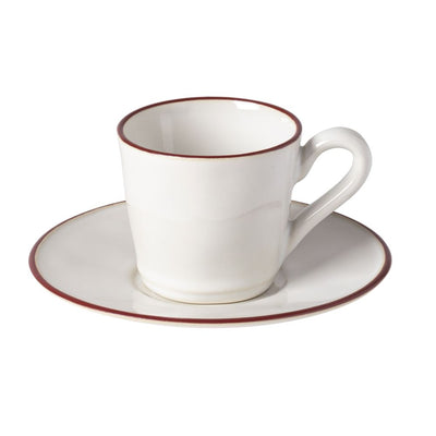 Costa Nova Beja Red Tea Cup & Saucer