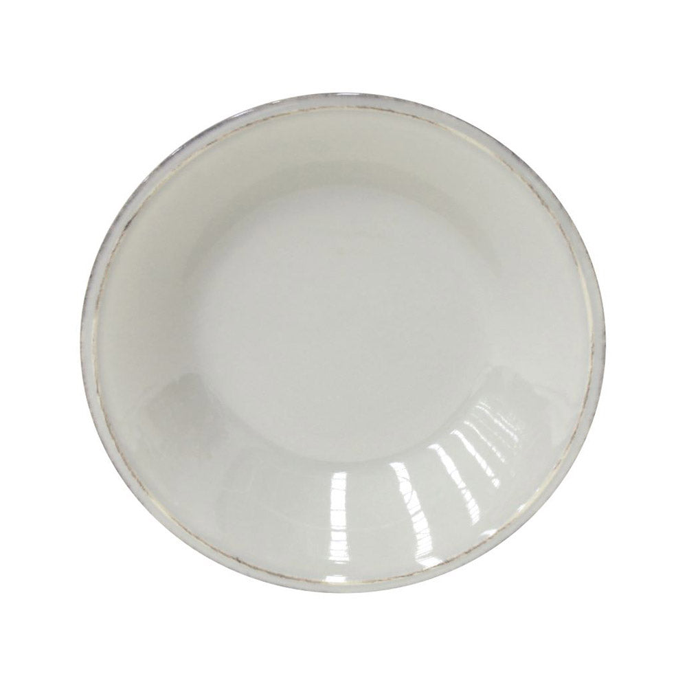 Costa Nova Friso Pasta Bowl in a smooth, round design with a subtle white glaze and a delicate rim.
