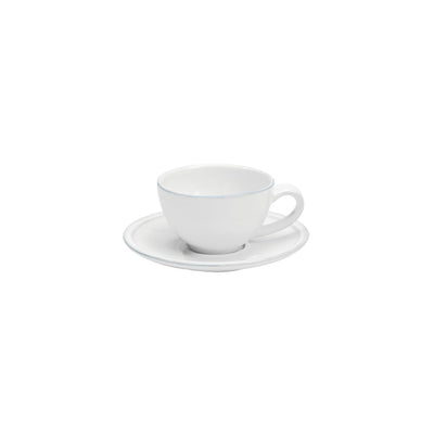 Costa Nova Friso White Espresso Cup & Saucer