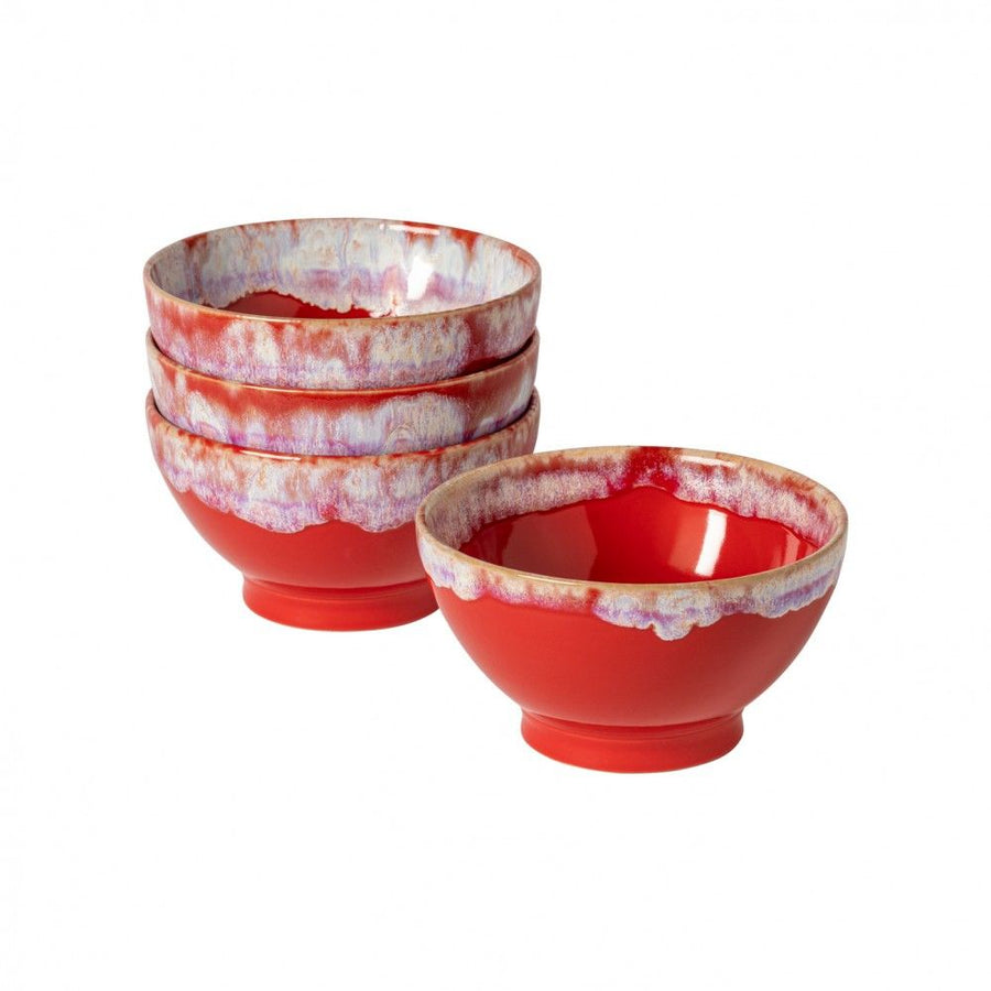 Costa Nova Grespresso Red Latte Bowl (set of 4)
