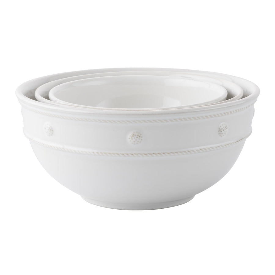 Juliska Berry & Thread White Mixing Bowls (set of 3)
