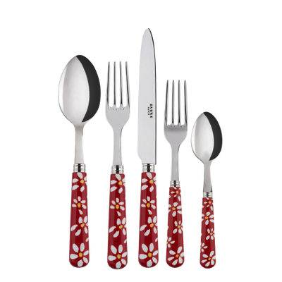 Sabre Paris Marguerite Red Place Setting