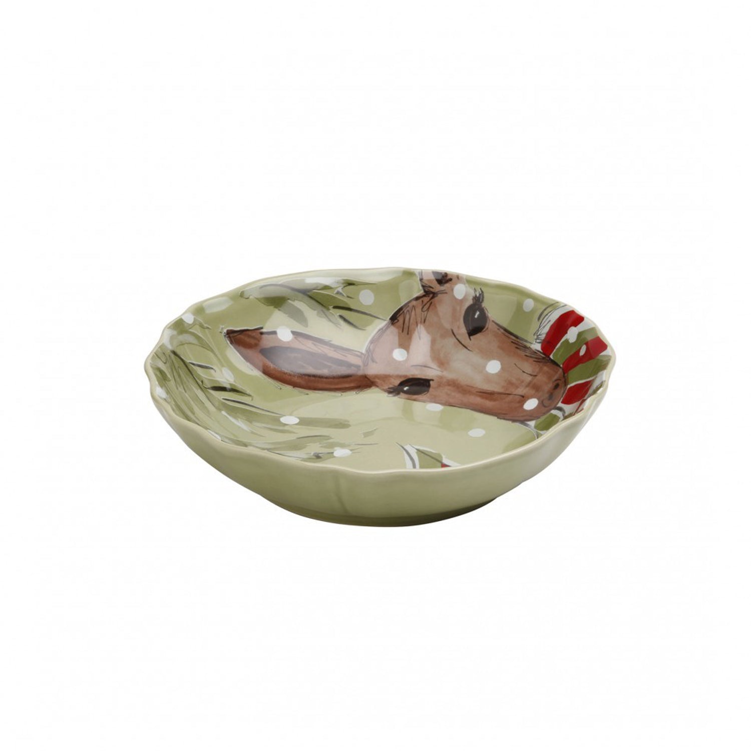 Deer Friends Small Shallow Bowl