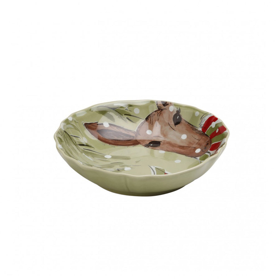Deer Friends Small Shallow Bowl