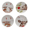 Casafina Deer Friends White Salad Plates