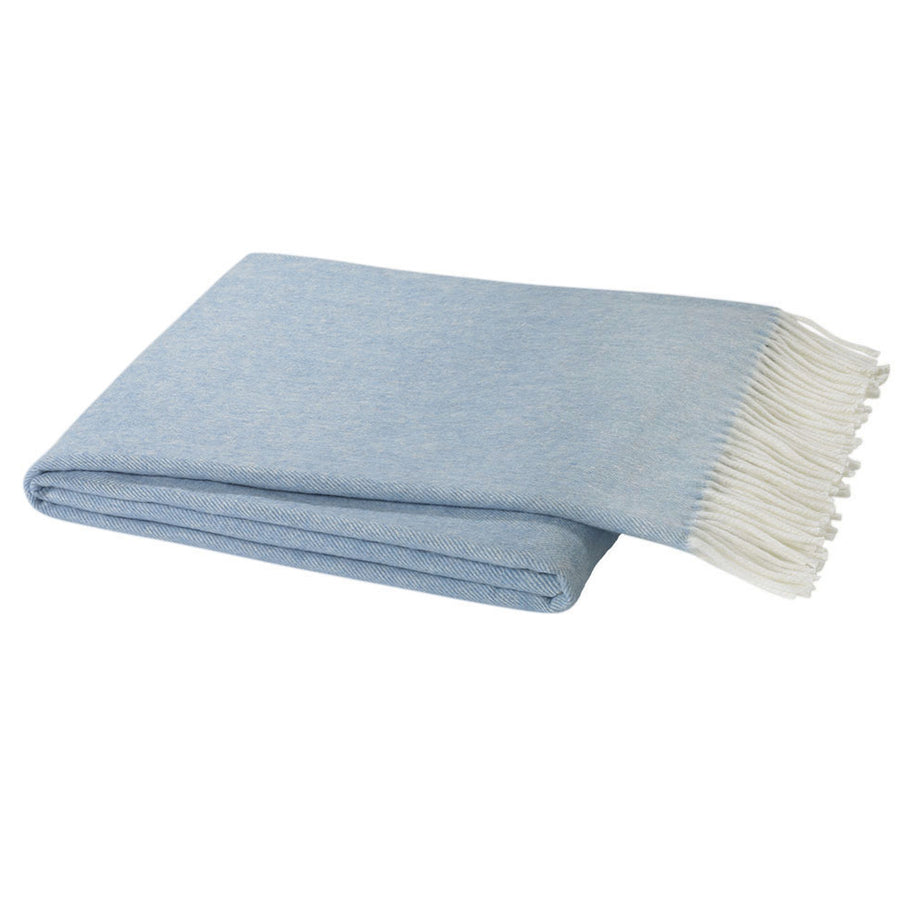 Lands Downunder Denim Italian Herringbone Throw